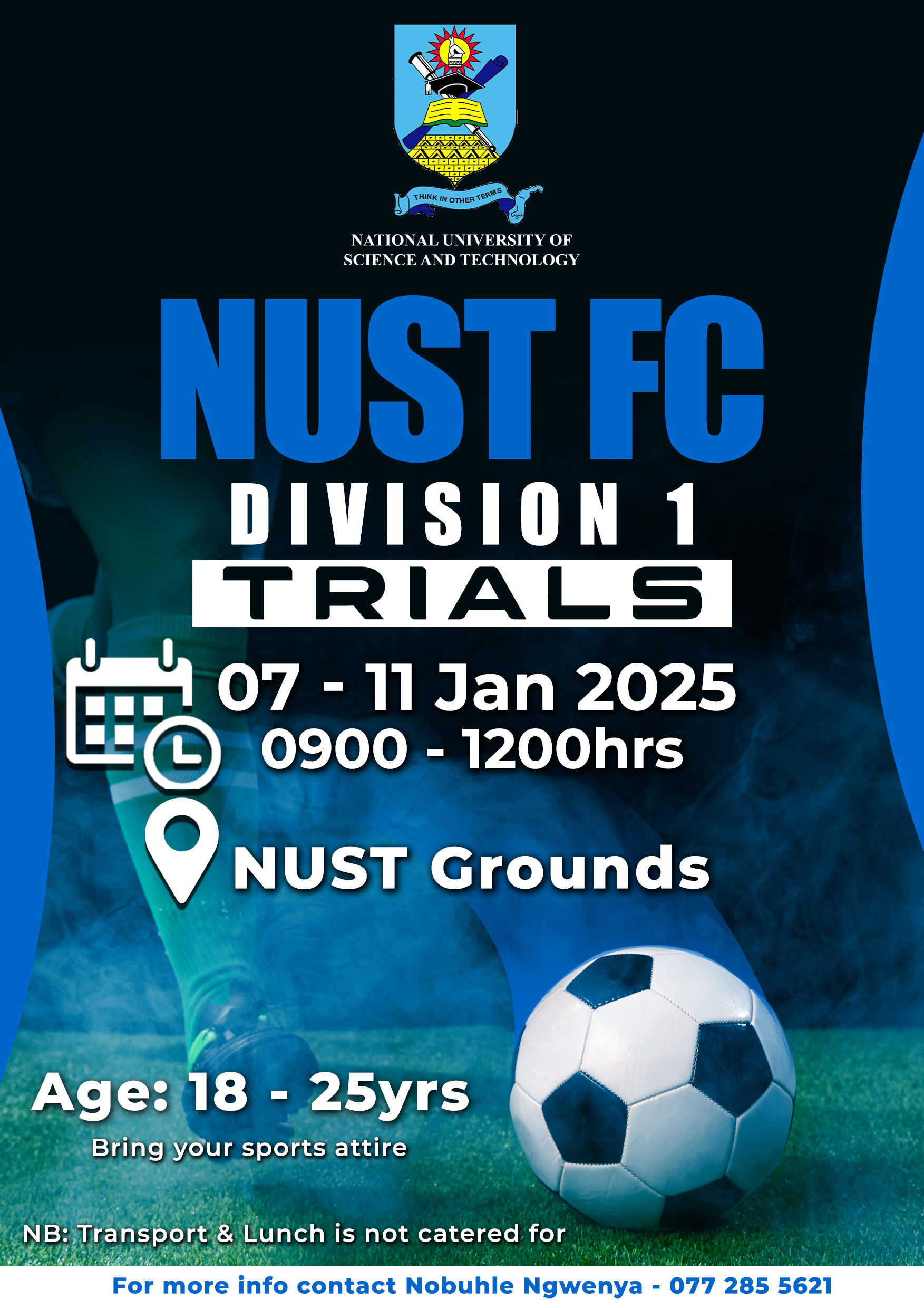 NUST FC DIVISION 1 TRIALS