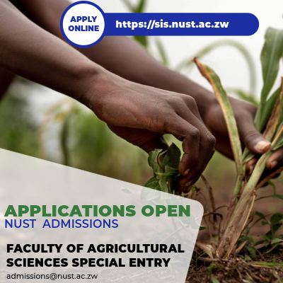 ADMISSION BY  SPECIAL ENTRY (FLEXIBLE TEACHING TIMETABLE) INTO THE FACULTY OF AGRICULTURAL SCIENCE AND TECHNOLOGY UNDERGRADUATE DEGREE PROGRAMMES FOR THE 2025/2026 ACADEMIC YEAR.